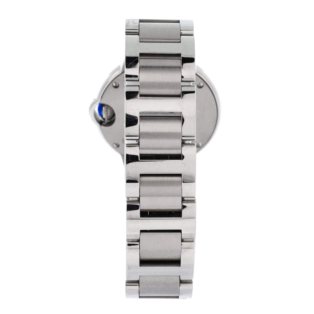 Ballon Bleu de Cartier Quartz Watch Stainless Steel with Diamond Bezel and Markers 28