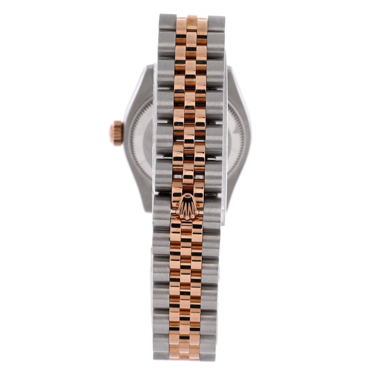 Oyster Perpetual Datejust Automatic Watch Stainless Steel and Rose Gold with Diamond Markers 26