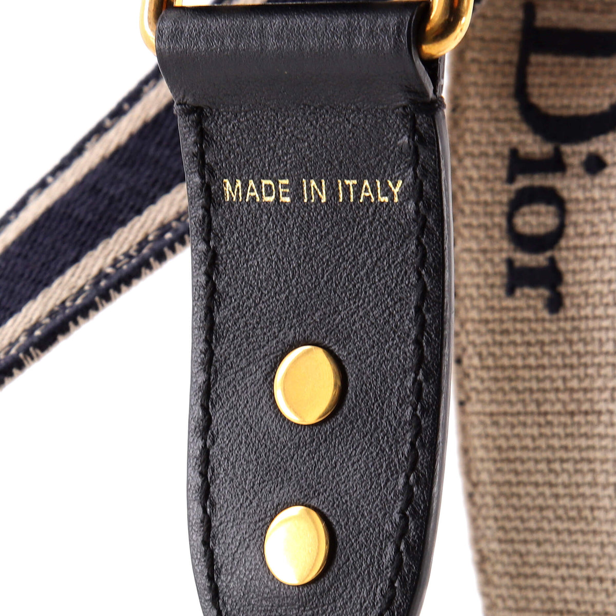 Logo Shoulder Strap Embroidered Canvas Thin