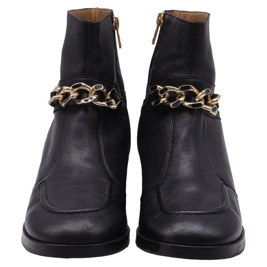 Women's See by Chloé Mahe Ankle Boots in Black Leather