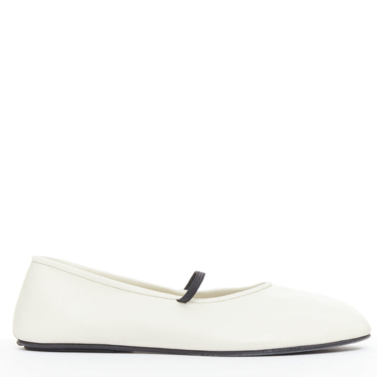 Women's The Row Leather Elastic Ballerina Flats