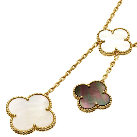 Alhambra Pendant Necklace 18K Yellow Gold and Onyx