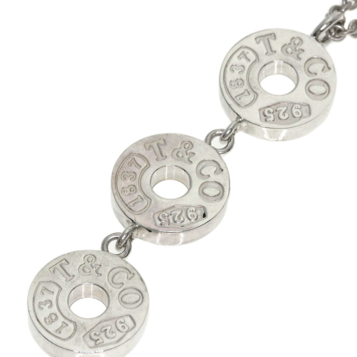 1837 Triple Circle Pendant Necklace Sterling Silver