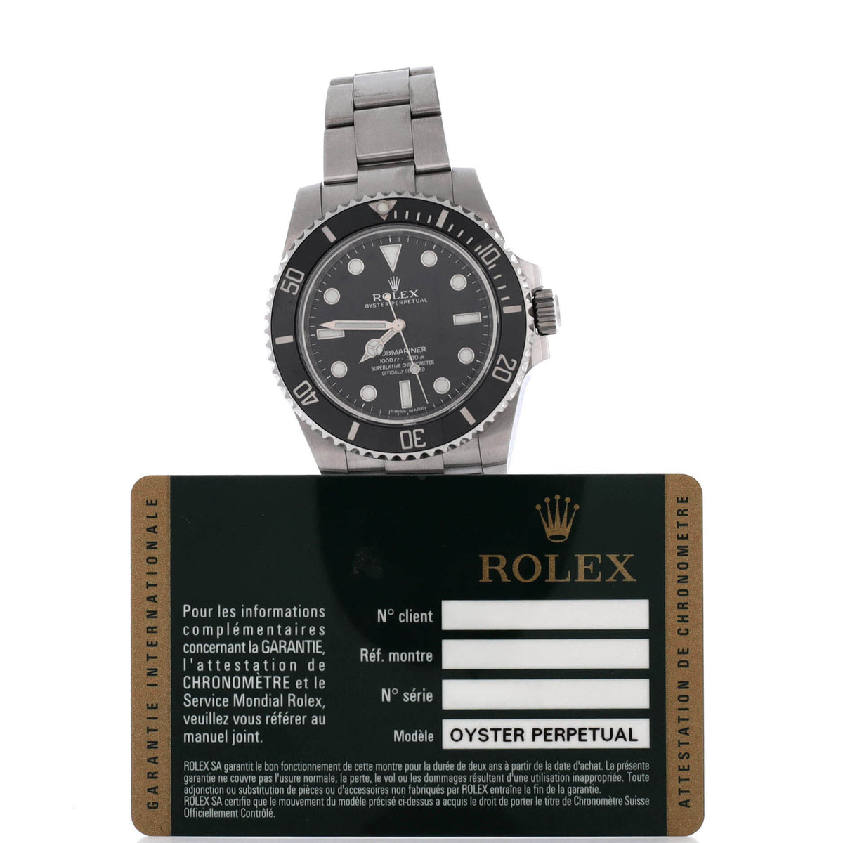 Oyster Perpetual Submariner Automatic Watch Stainless Steel and Cerachrom 40