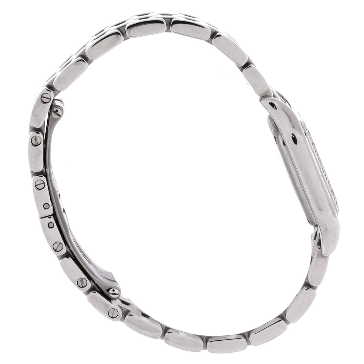 Panthere de Cartier Quartz Watch Stainless Steel with Diamond Bezel 22