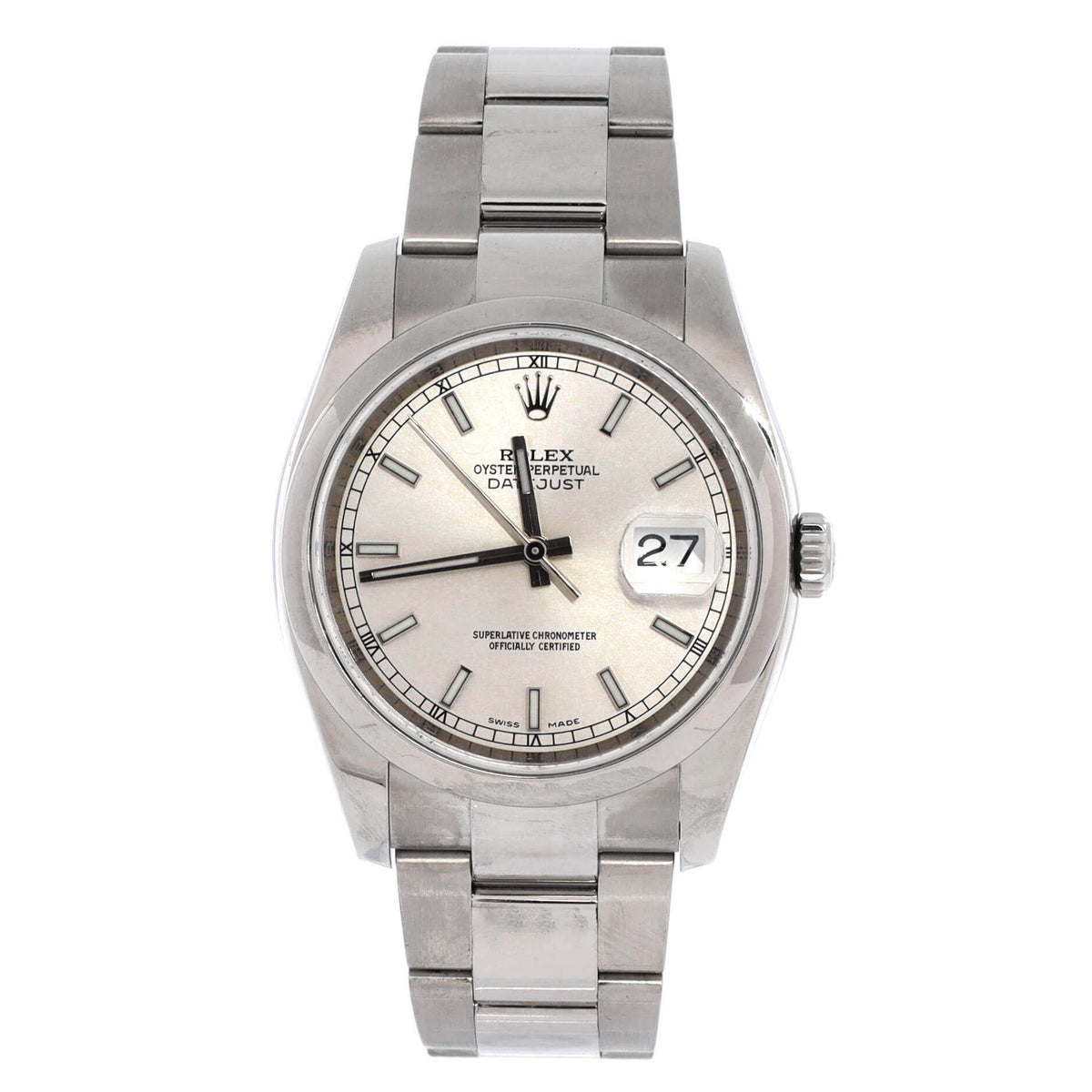 Oyster Perpetual Datejust Automatic Watch Stainless Steel 36