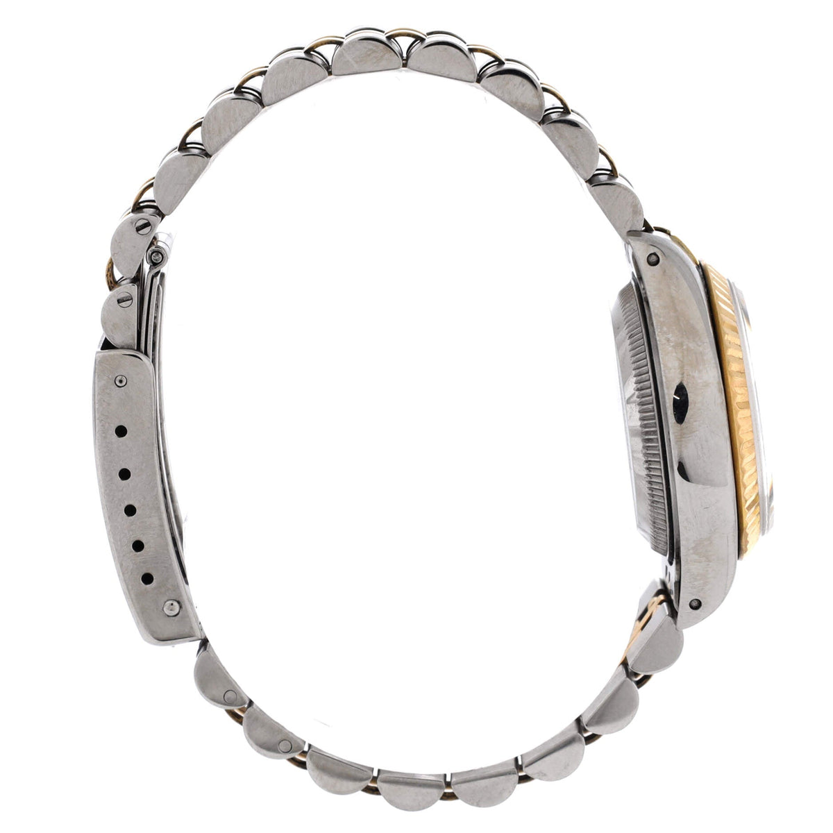 Oyster Perpetual Datejust Automatic Watch Stainless Steel and Yellow Gold with Diamond Markers 26