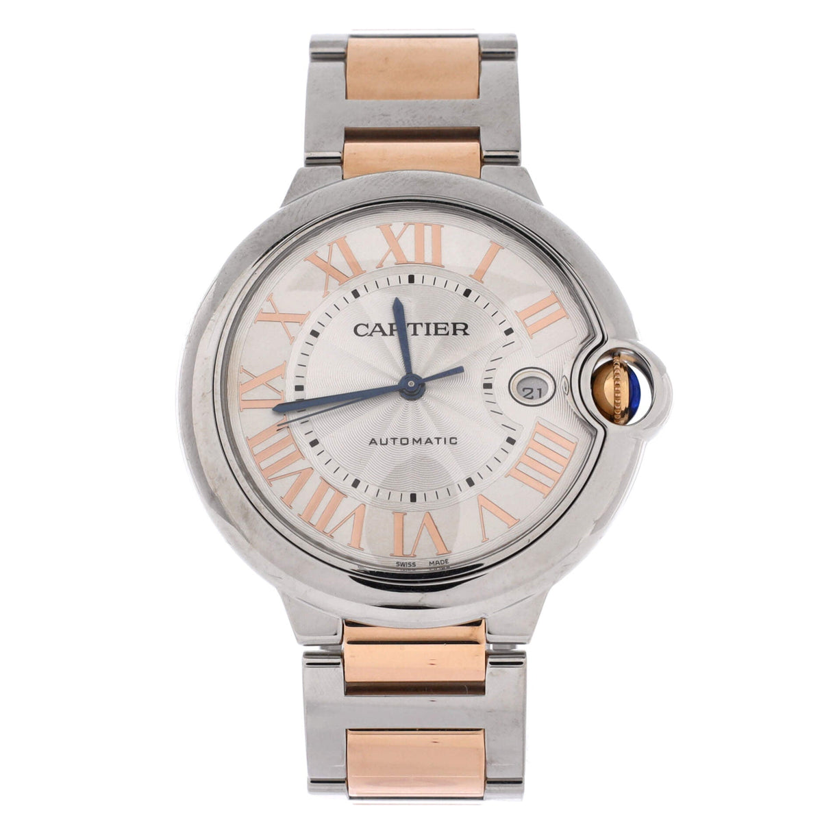 Ballon Bleu de Cartier Automatic Watch Stainless Steel and Rose Gold 42