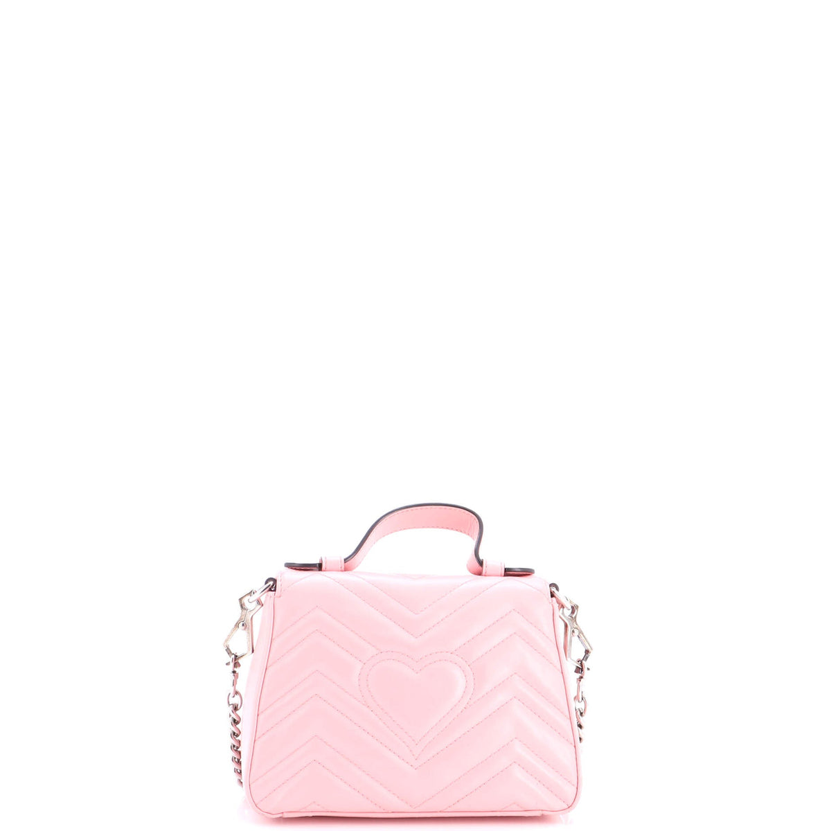 GG Marmont Top Handle Flap Bag Matelasse Leather Mini