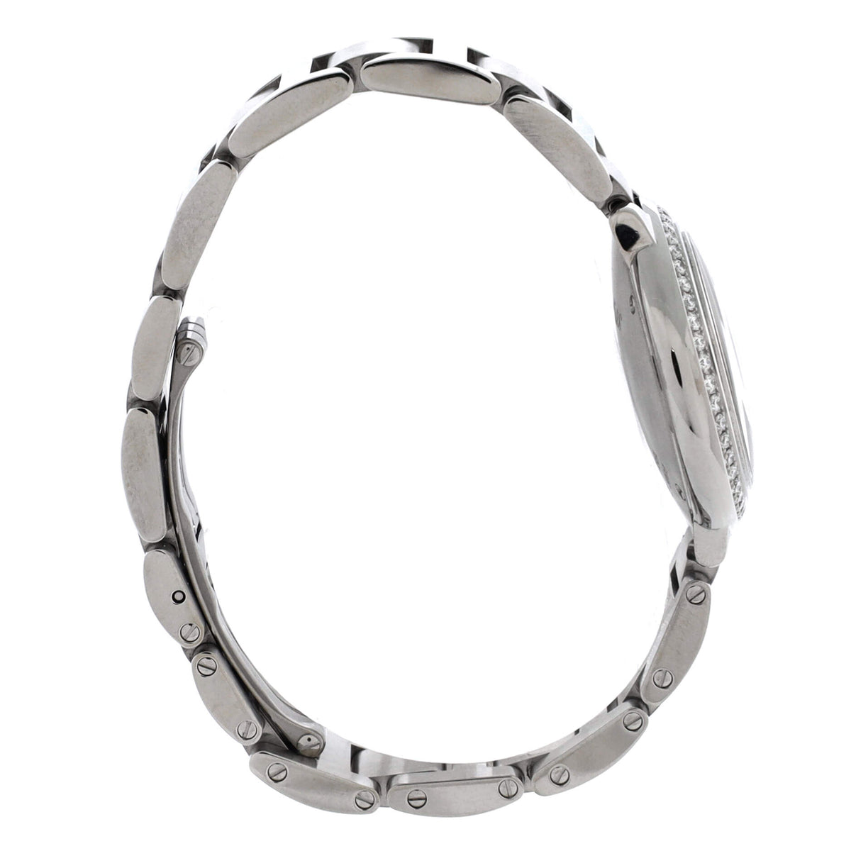 Ballon Bleu de Cartier Quartz Watch Stainless Steel with Diamond Bezel 28