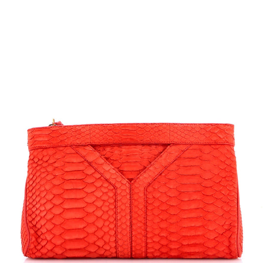 Y Zip Clutch Python