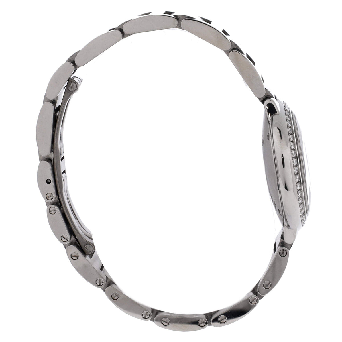 Ballon Bleu de Cartier Quartz Watch Stainless Steel with Diamond Bezel 28