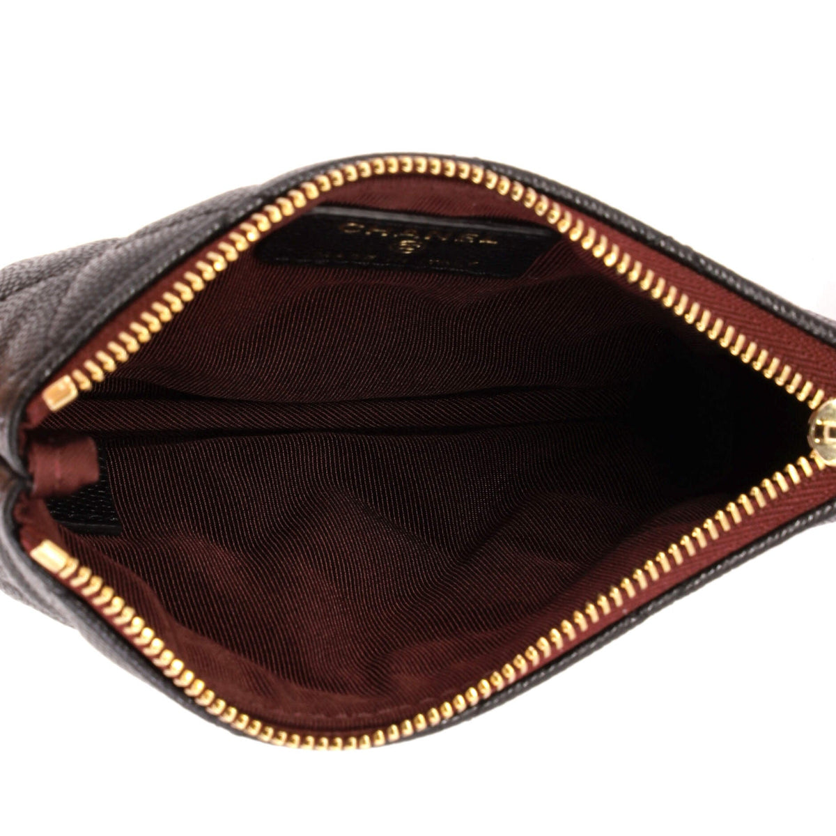 Classic O Case Pouch Quilted Caviar Mini