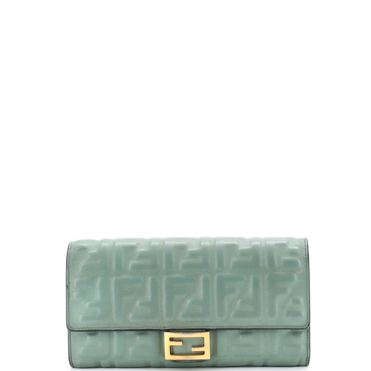 Baguette Continental Wallet Zucca Embossed Leather