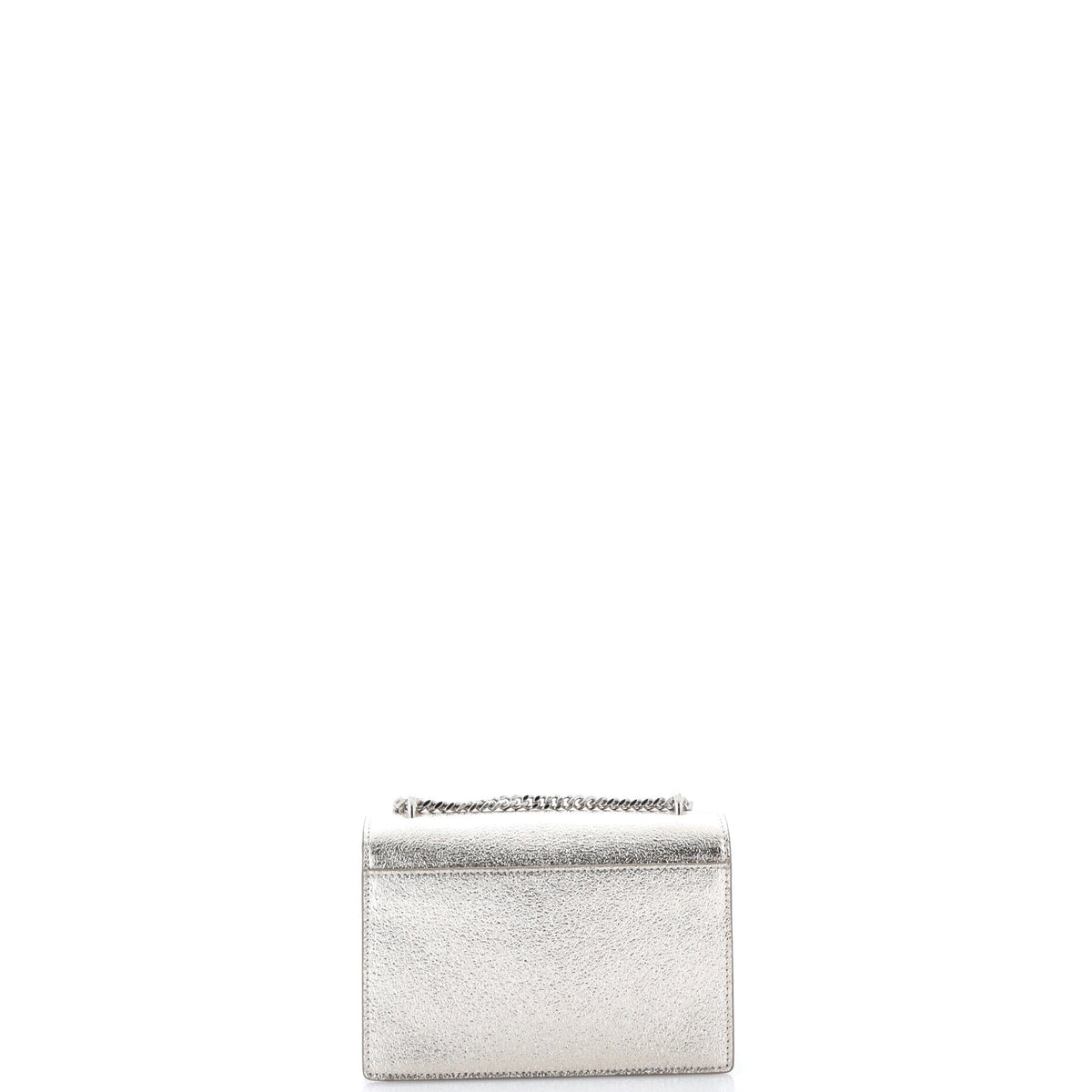 Sunset Crossbody Bag Crackled Metallic Leather Small