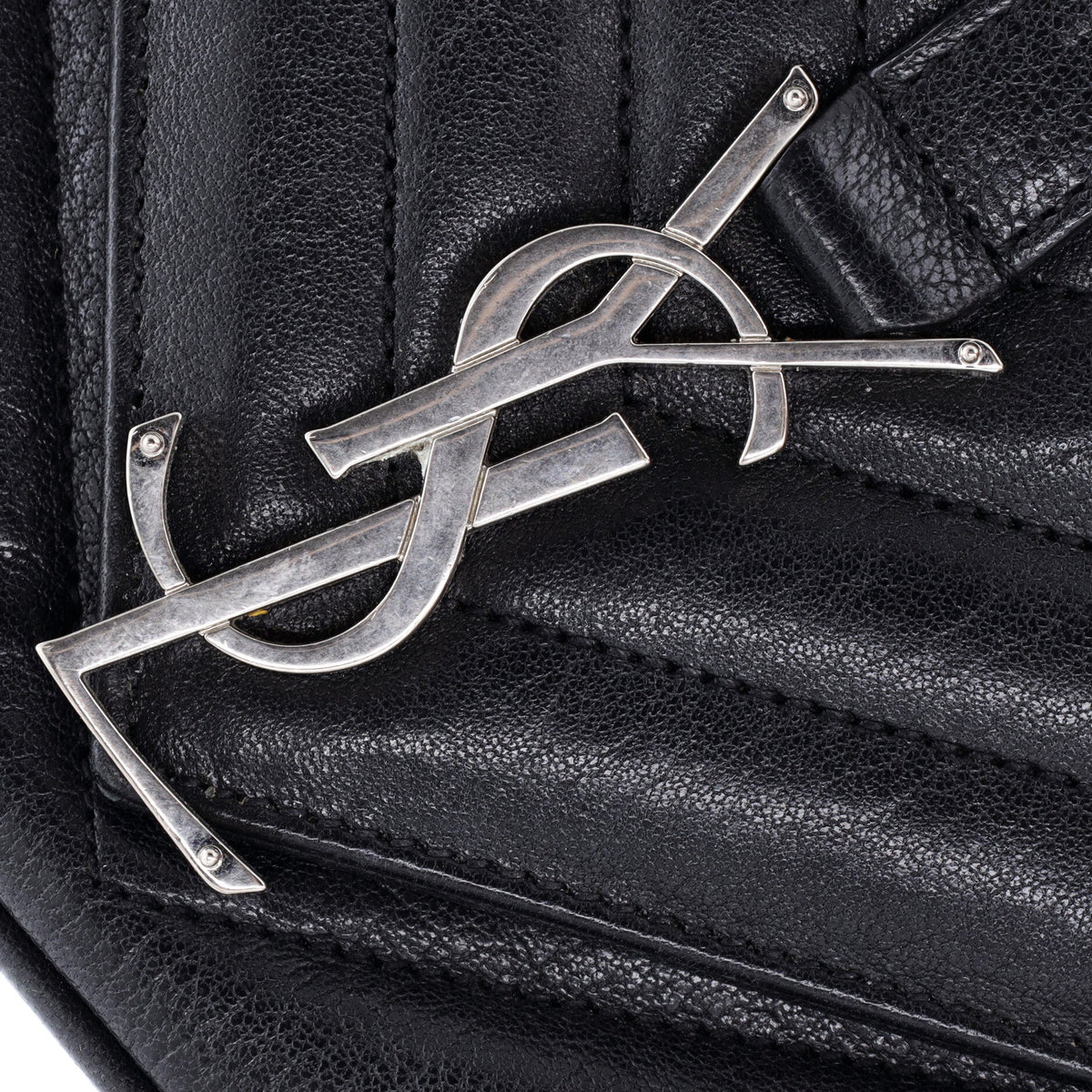 Classic Monogram Slouchy Envelope Satchel Matelasse Chevron Leather Medium