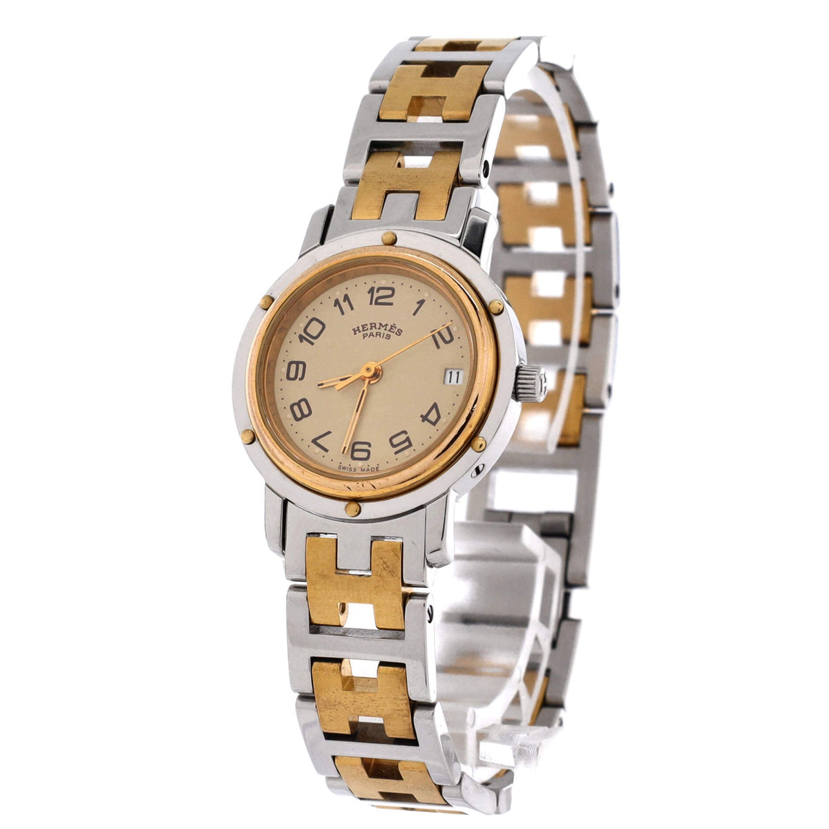 Clipper Quartz Watch Stainless Steel with Plated Metal 24