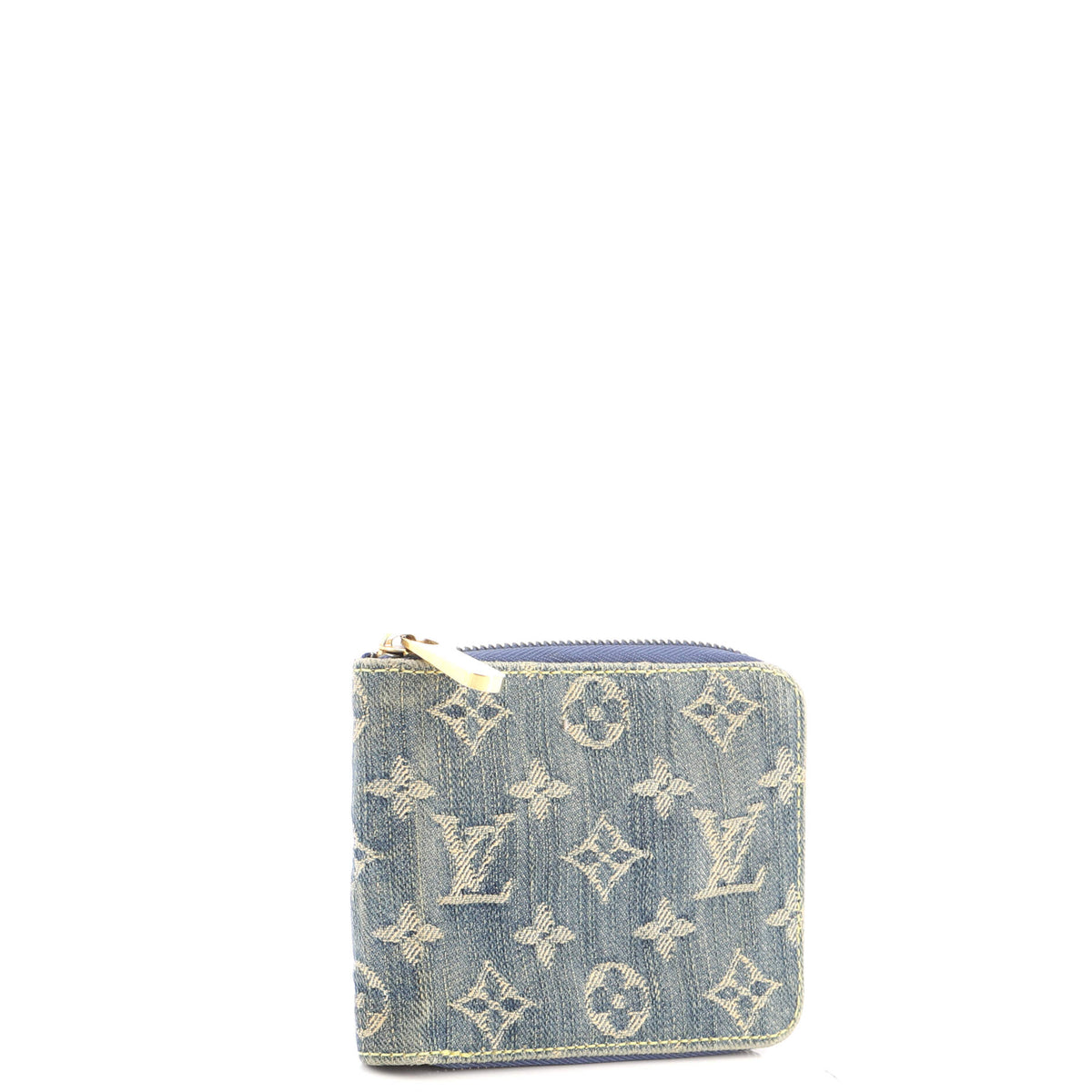 Zip Wallet Monogram Denim Compact