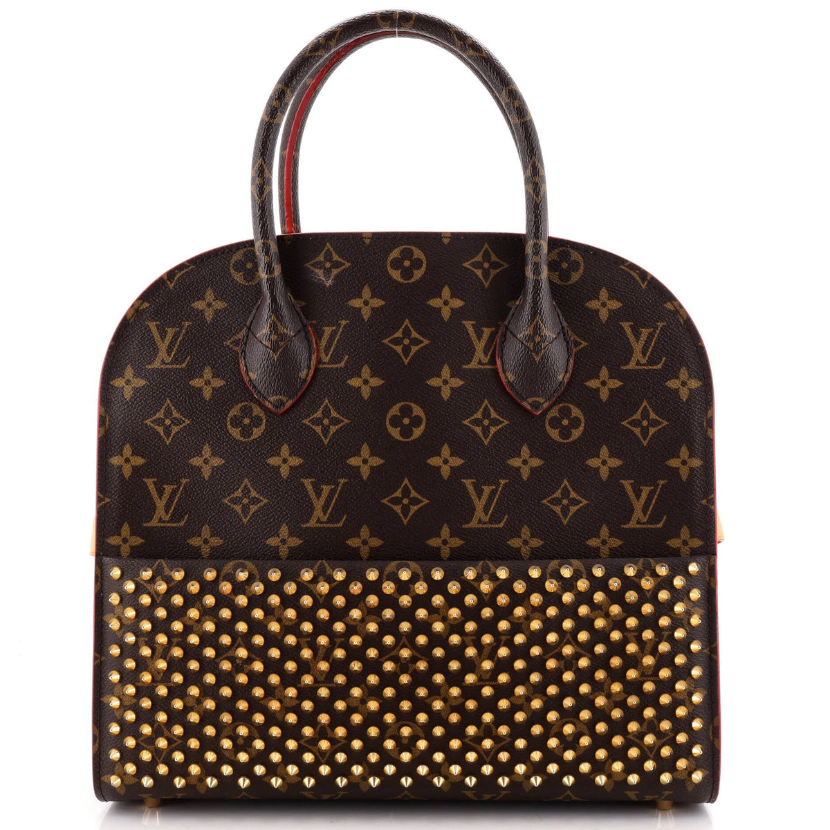 x Christian Louboutin Shopping Bag Calf Hair and Monogram Canvas