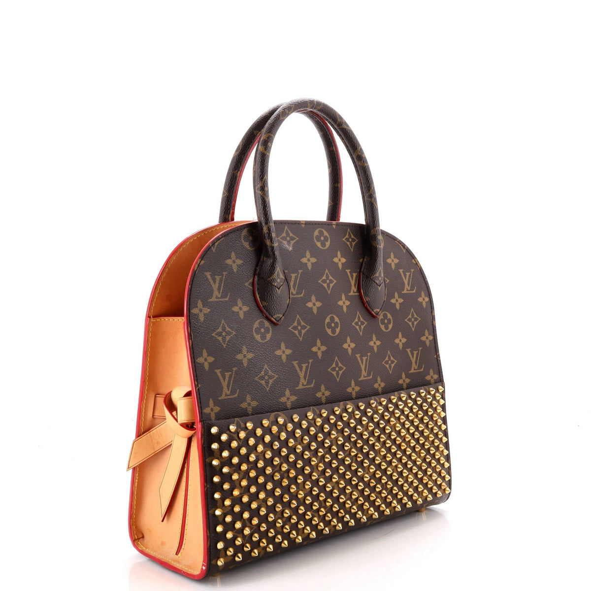 x Christian Louboutin Shopping Bag Calf Hair and Monogram Canvas