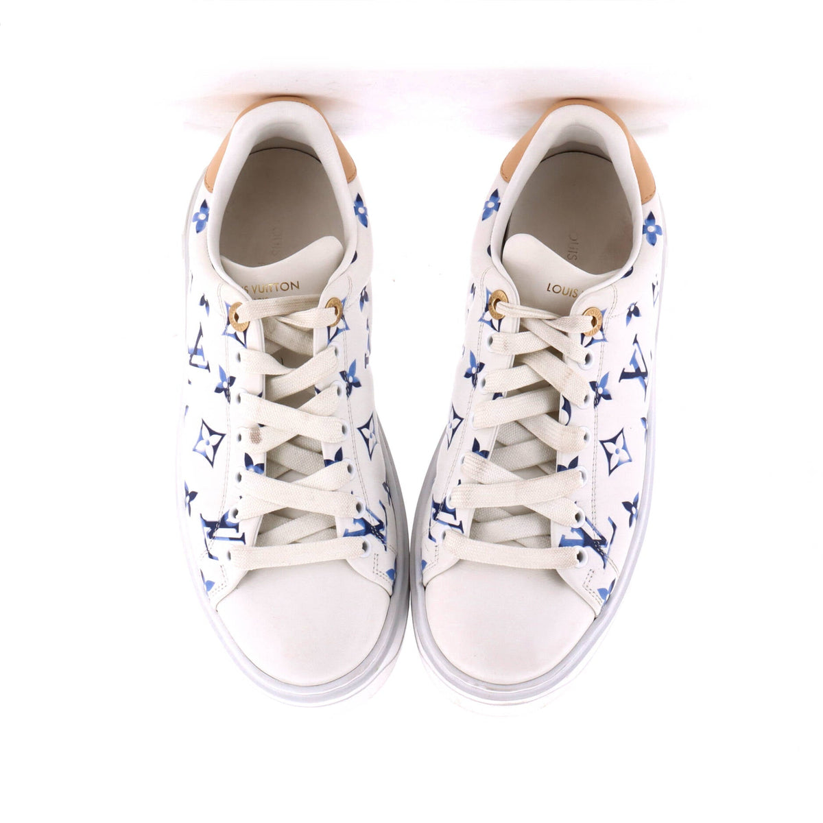 Women's Time Out Sneakers Monogram Print Leather