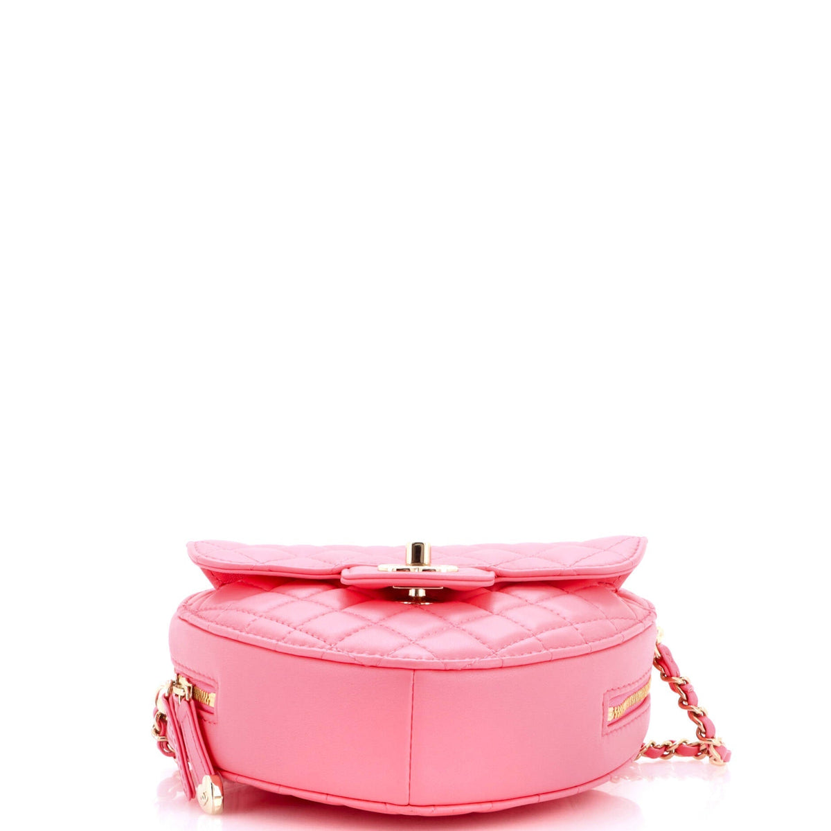 CC in Love Heart Bag Quilted Lambskin Large
