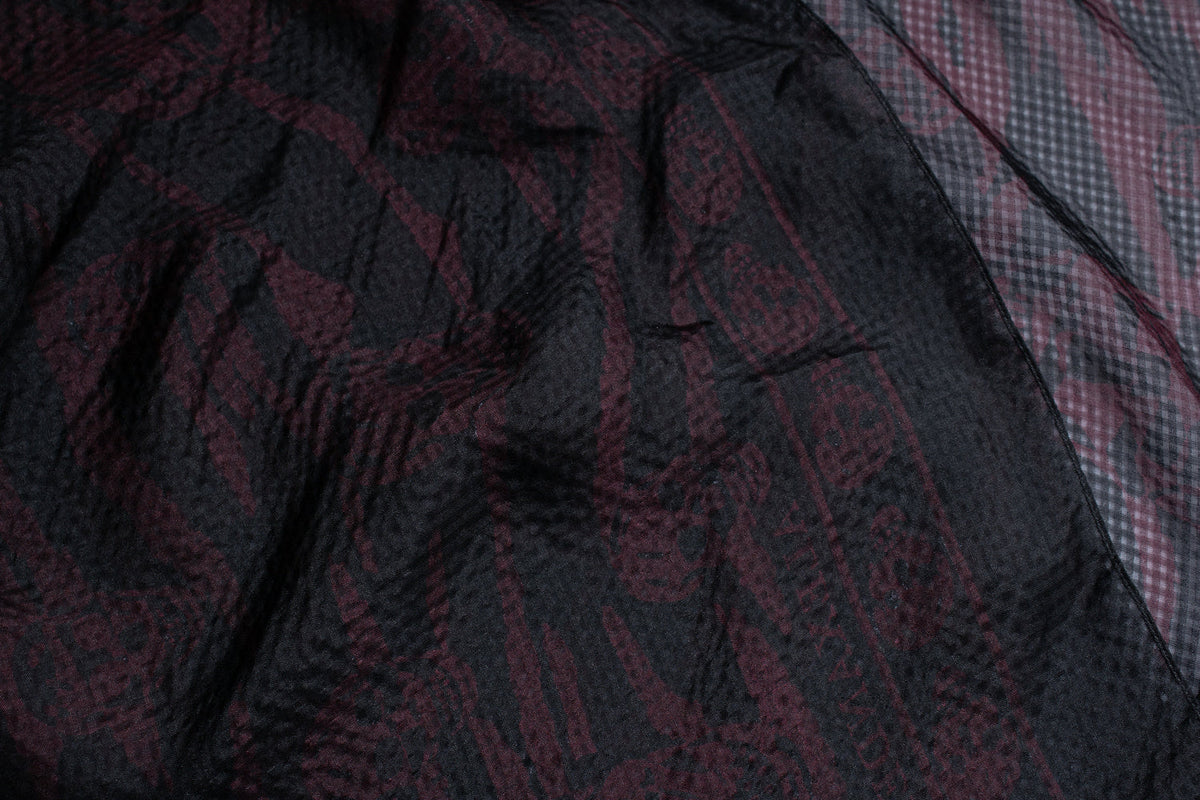 Alexander McQueen, sheer skull printed scarf