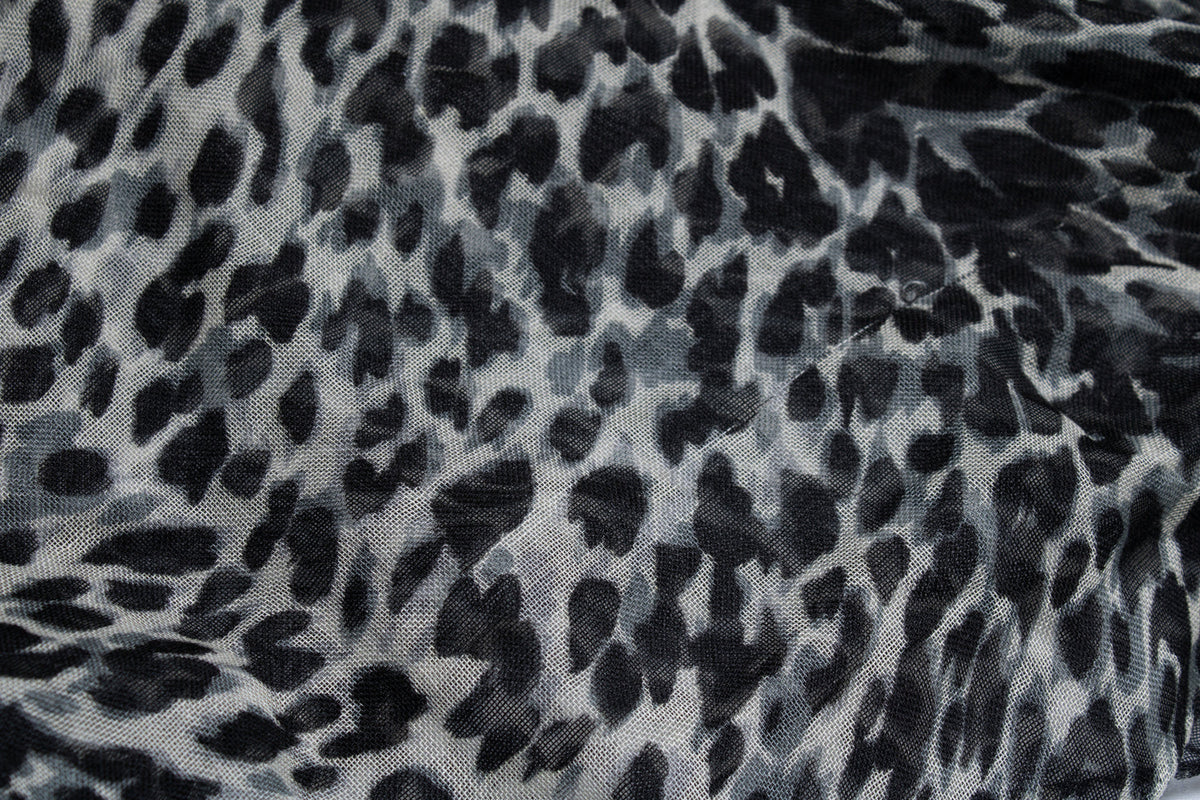 Saint Laurent, leopard printed square scarf