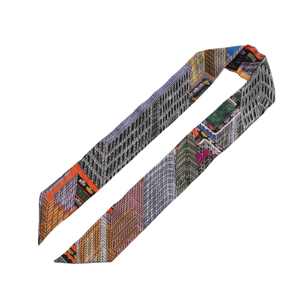 Hermes Twilly PANTIN CITY Silk Scarf