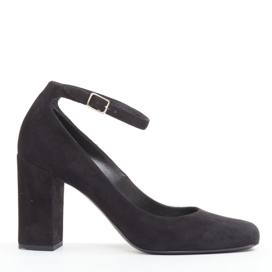 Women's Saint Laurent Suede Leather Mary Jane Pumps