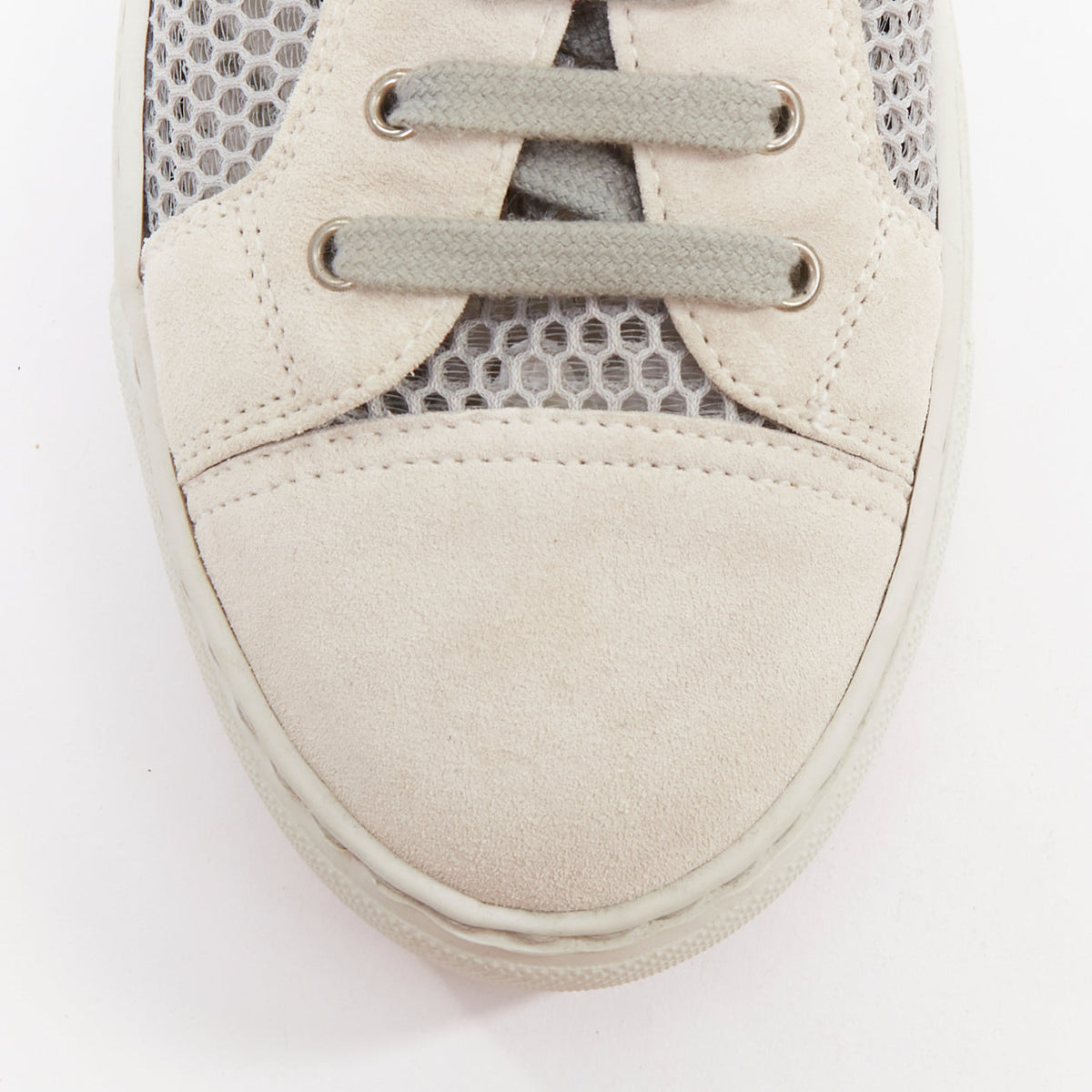 Women's Chanel Mesh Suede Panel Sneakers