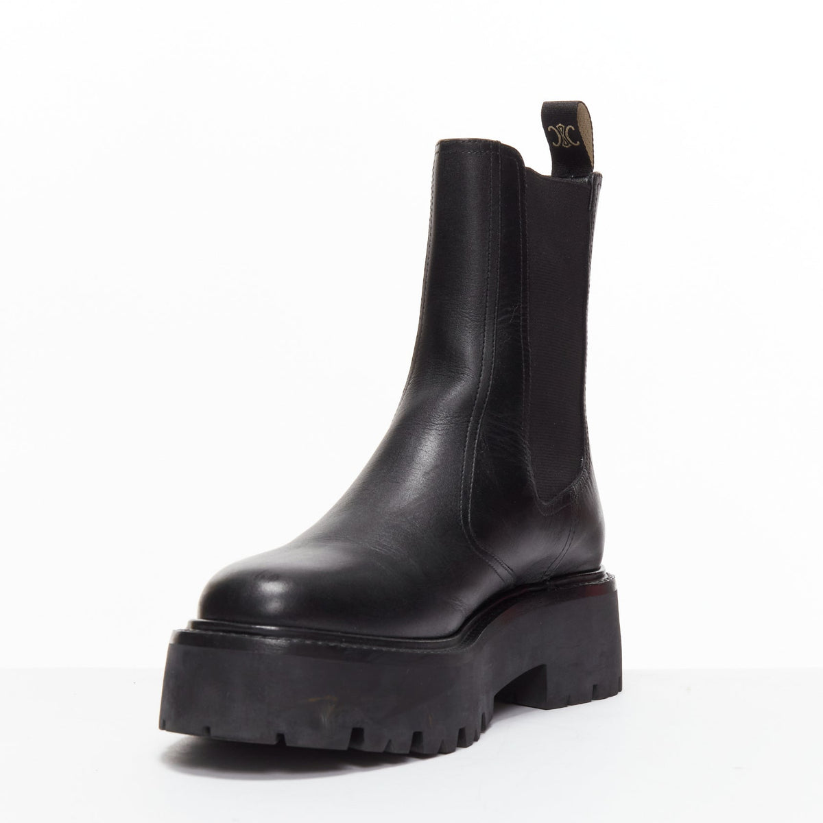 Women's Celine Chelsea Leather Biker Boots