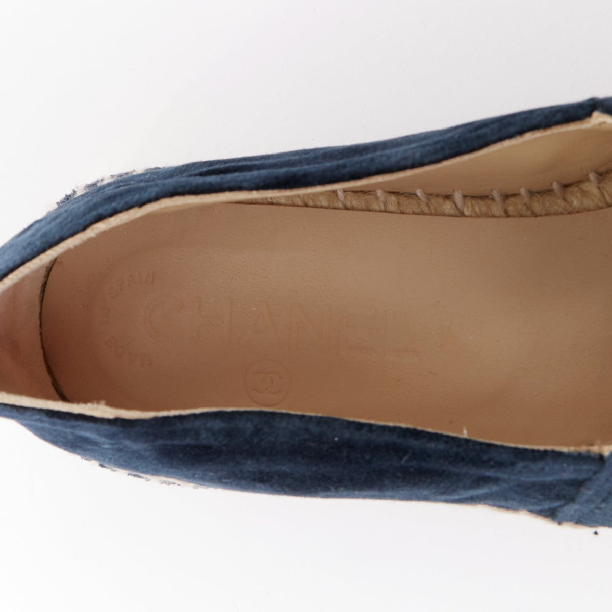 Women's Chanel Velvet Espadrille Shoes