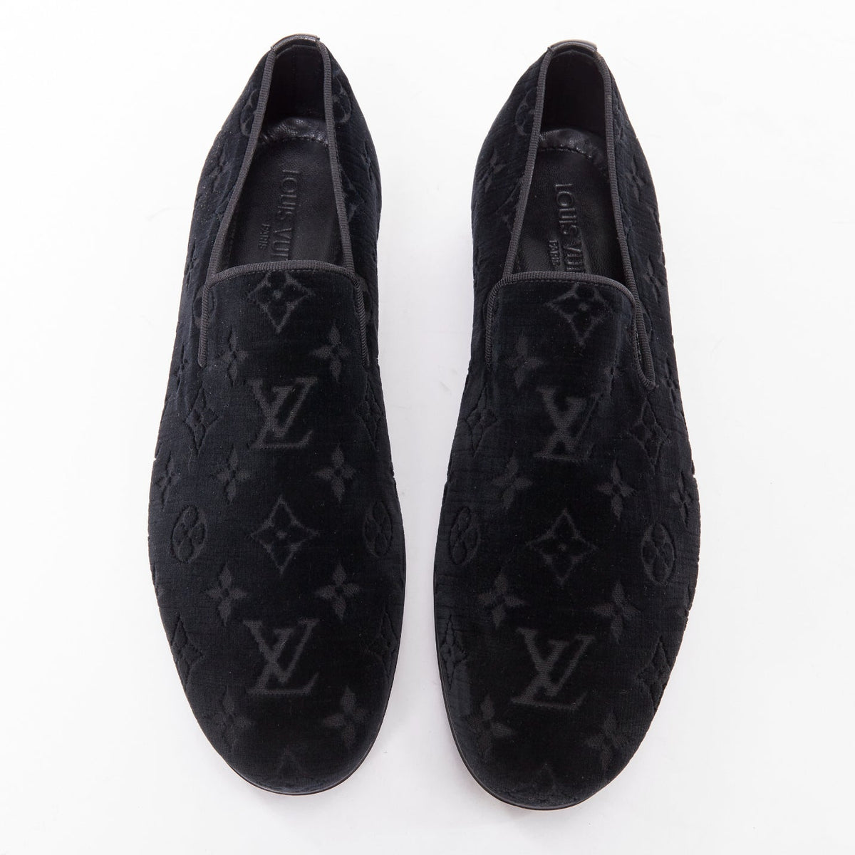 Men's Louis Vuitton Velvet Monogram Loafers