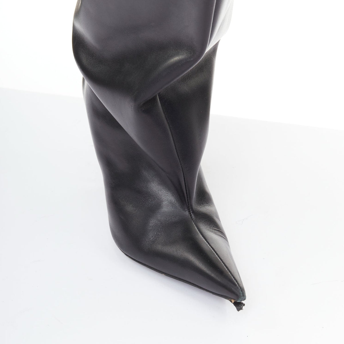 Women's Balenciaga 2022 Leather Waders Boots