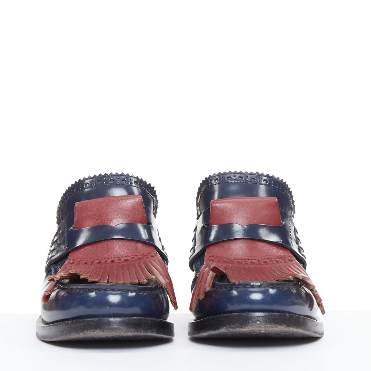 Women's Burberry Fringed Brogues Mules