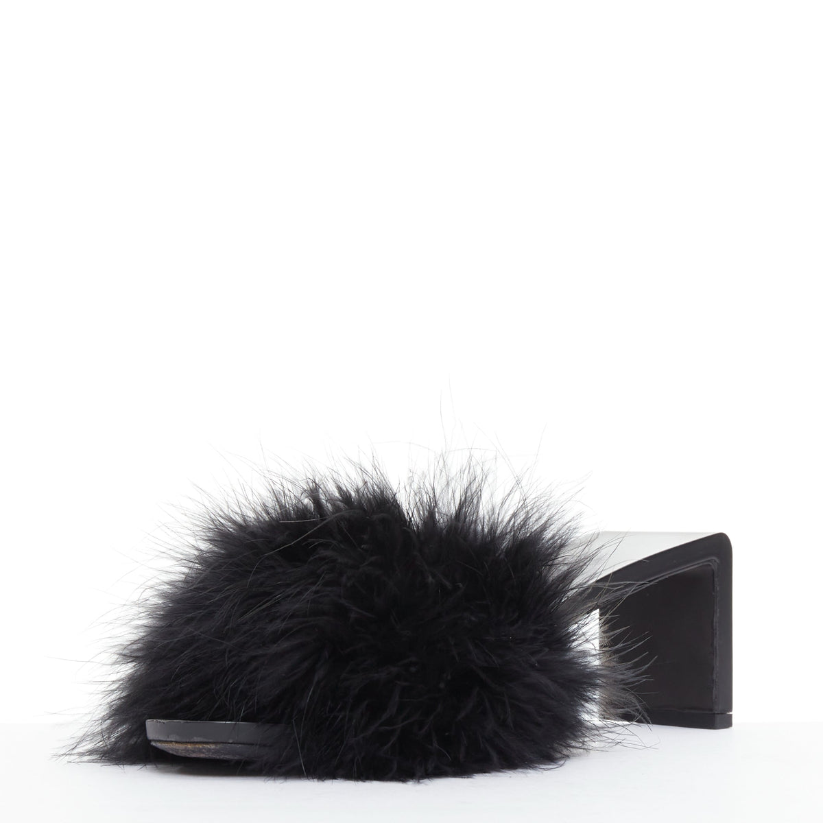 Women's Balenciaga Feather Slipper Sandals