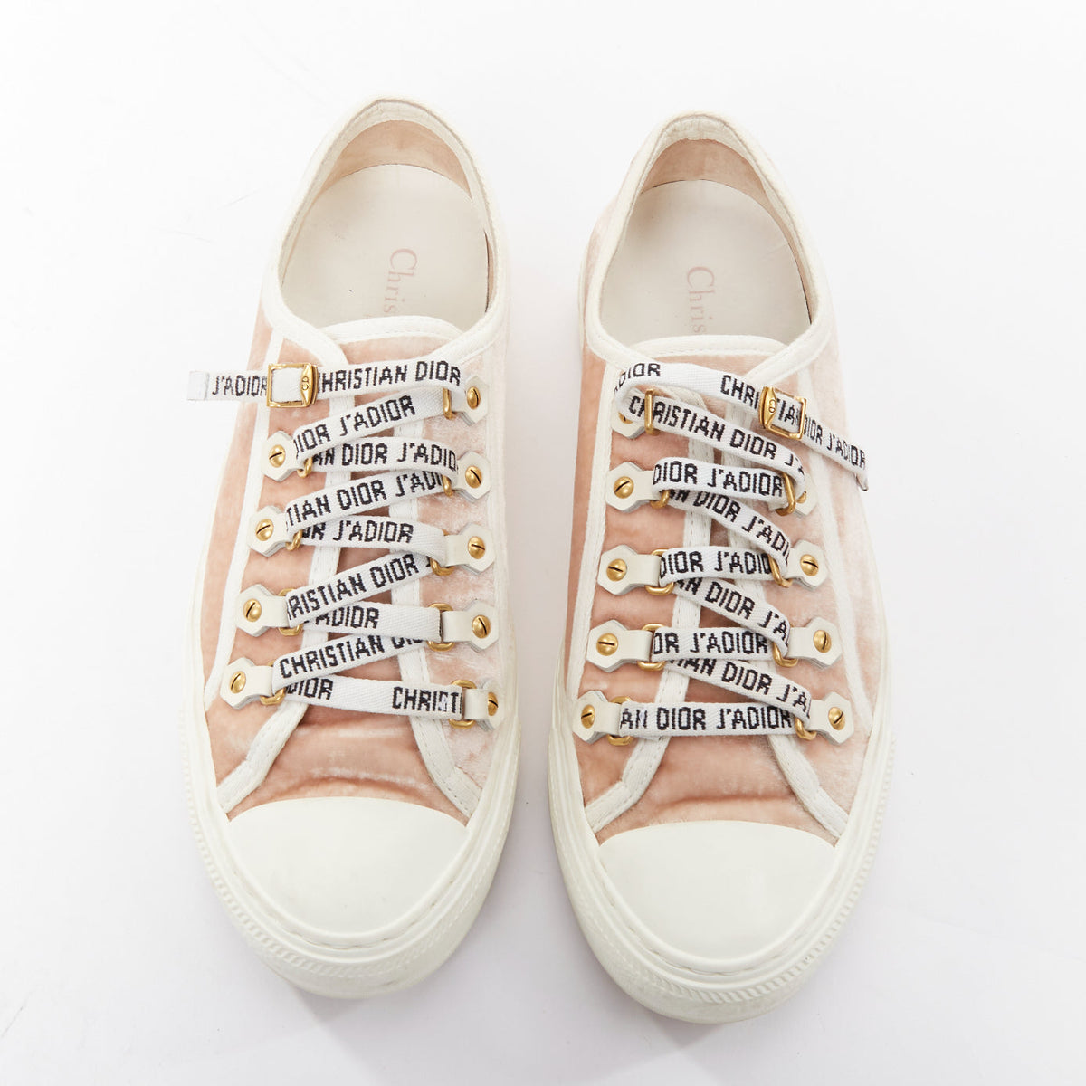 Women's Christian Dior WalknDior Velvet Sneakers