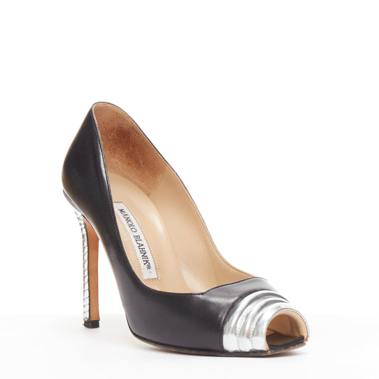 Women's Manolo Blahnik Leather Quilted Pumps