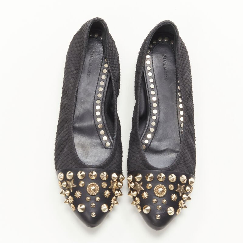 Women's Givenchy Gold Star Ballerina Flats