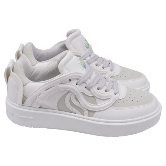 Women's Stella McCartney S-Wave Sneakers in White Leather