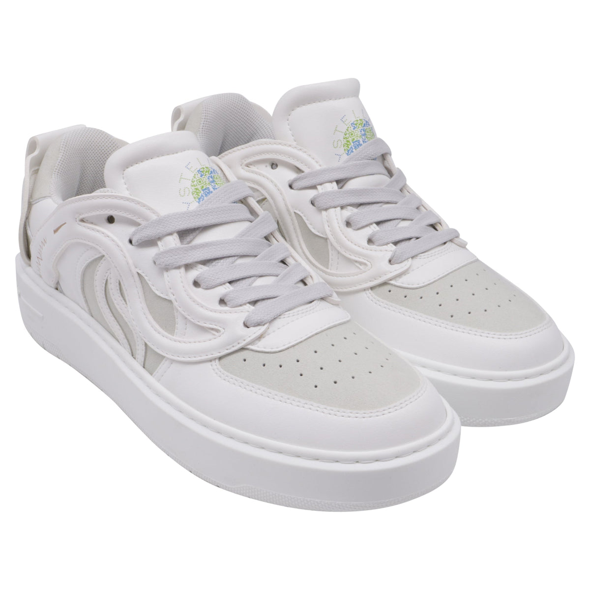 Women's Stella McCartney S-Wave Sneakers in White Leather