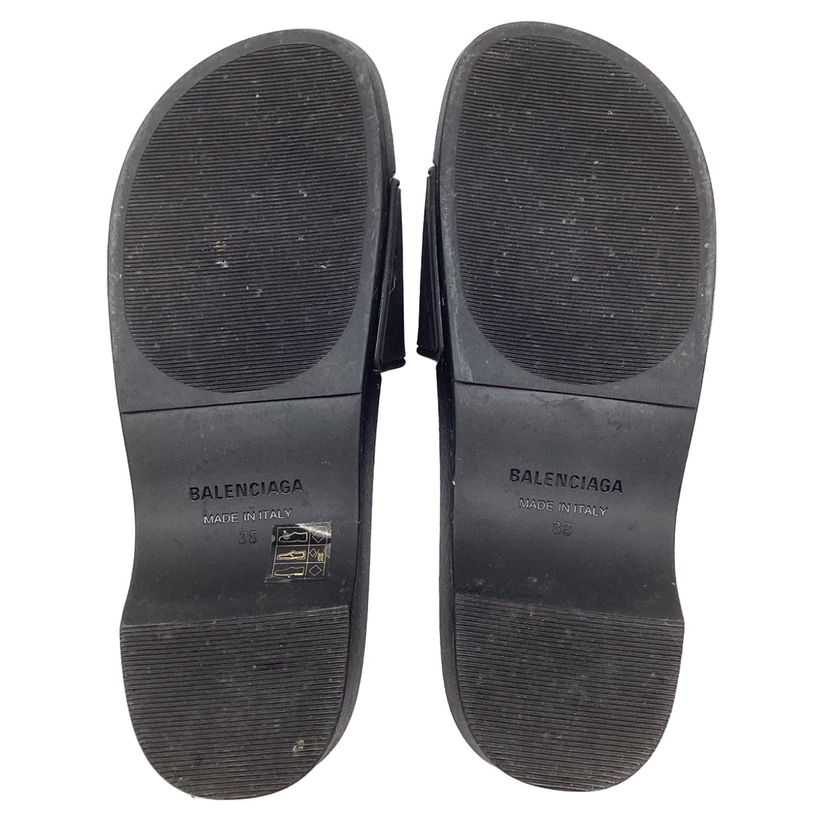 Women's Balenciaga BB Pool Clogs in Black Rubber