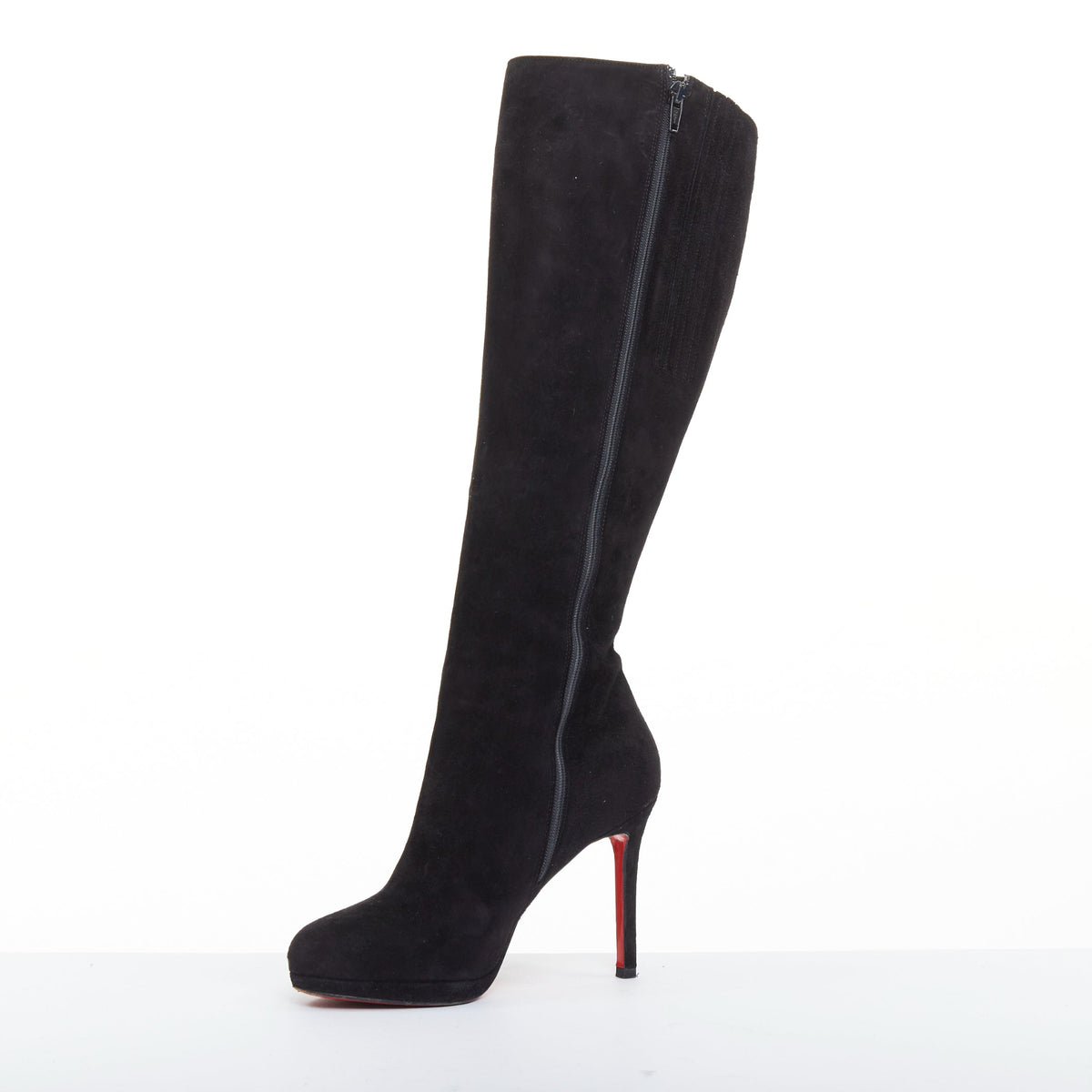 Women's Christian Louboutin veau velour suede platform boots