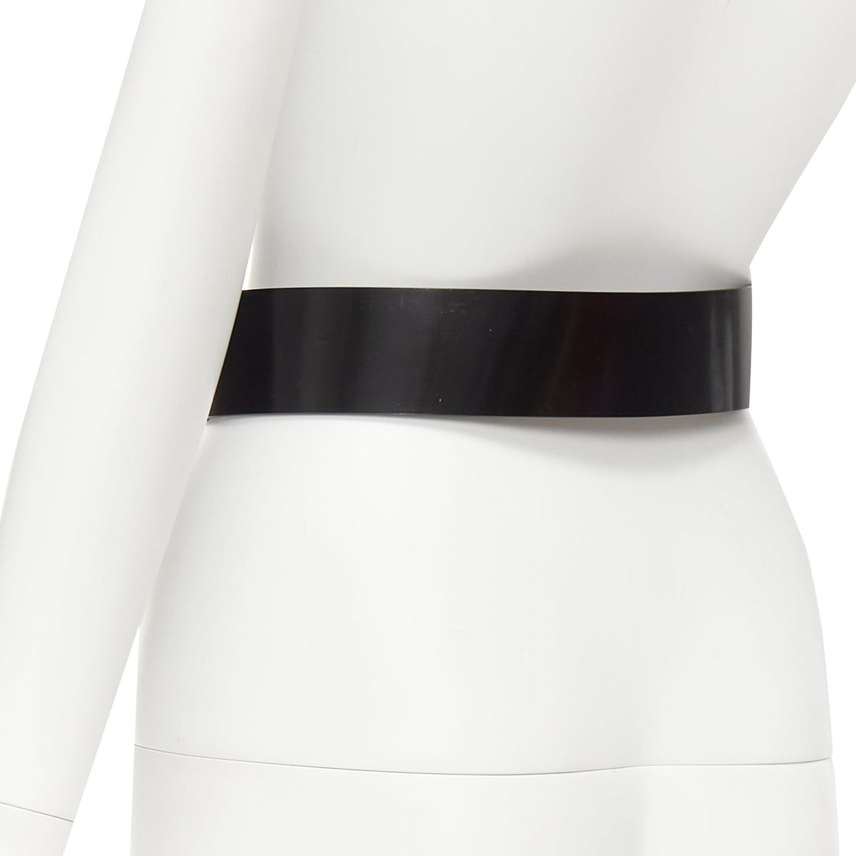 Dior minimal logo metal bar smooth calfskin wide belt