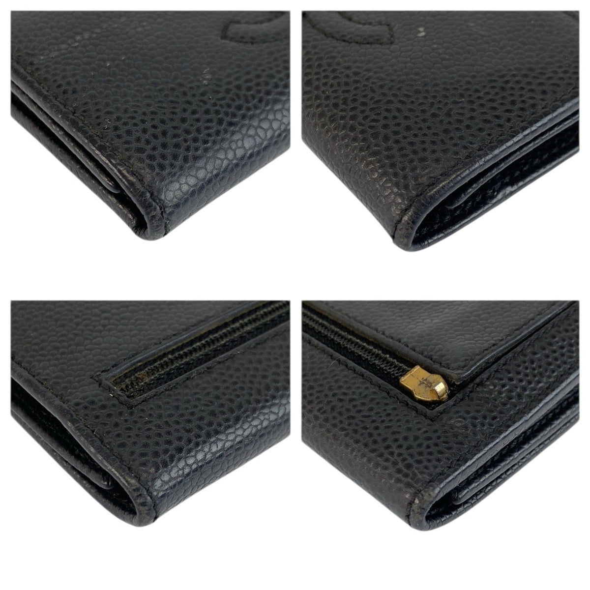 CC Compact Wallet Caviar