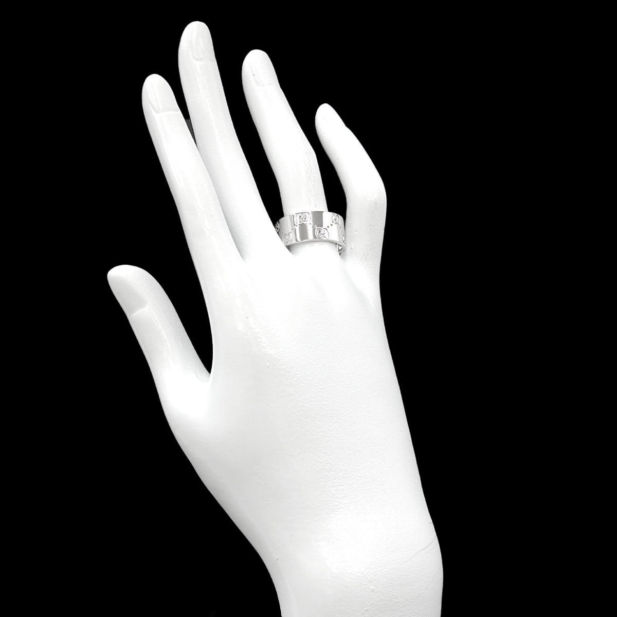 Icon Wide Ring 18K White Gold