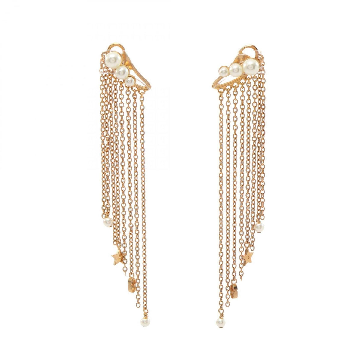 Pearl Earrings Gold and Faux Pearl
