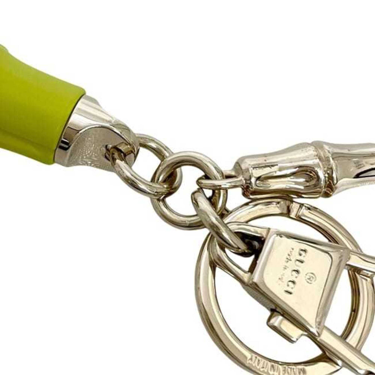 Charm Metal Gold and Light Green and Yellow Handbag Charm