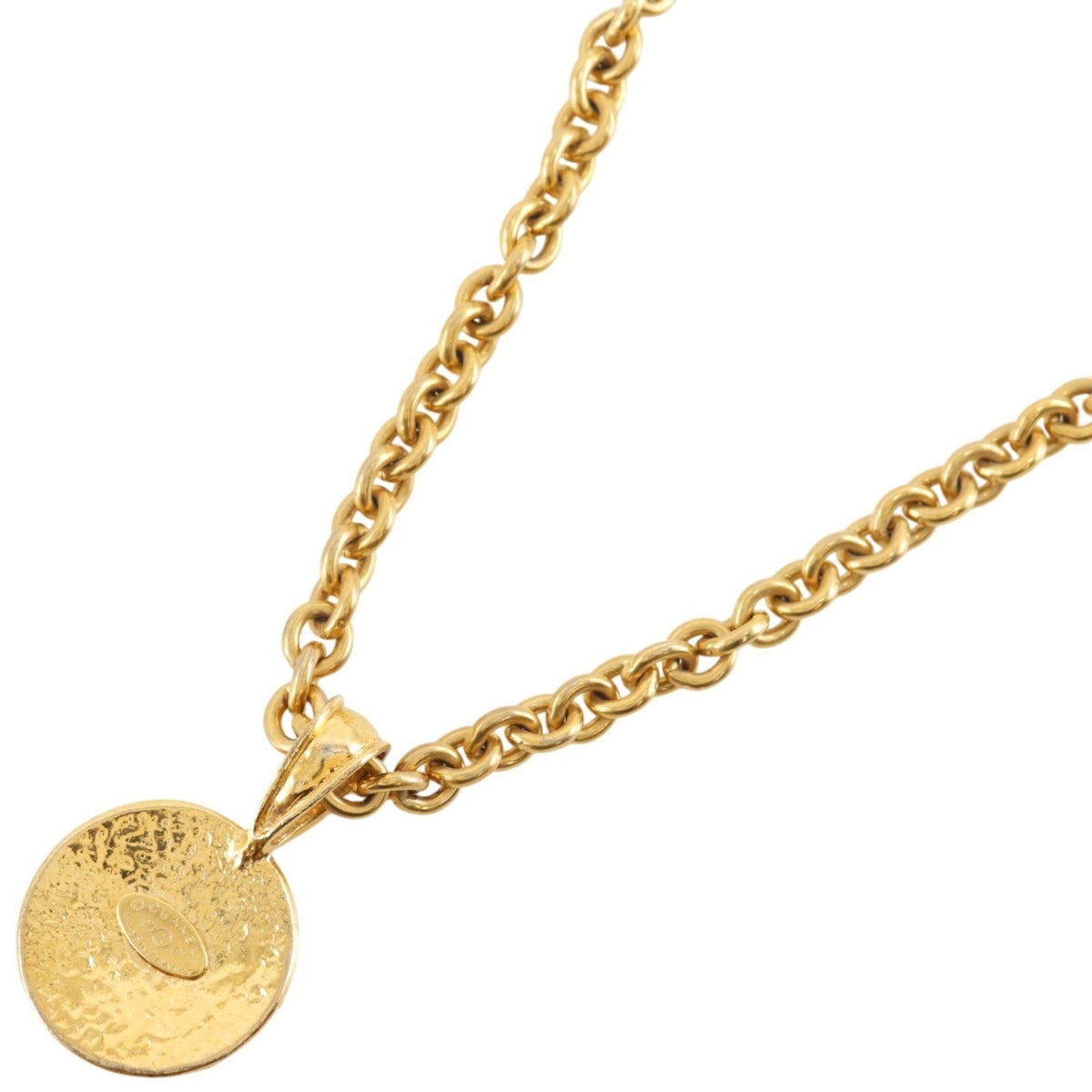CC Logo Pendant Necklace Metal